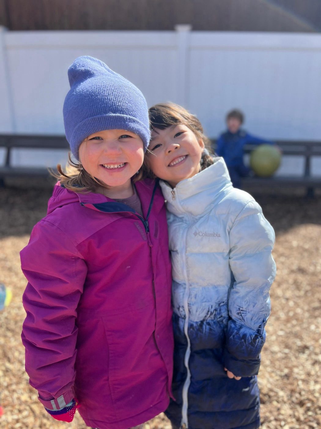Friends playing together at ACNS preschool